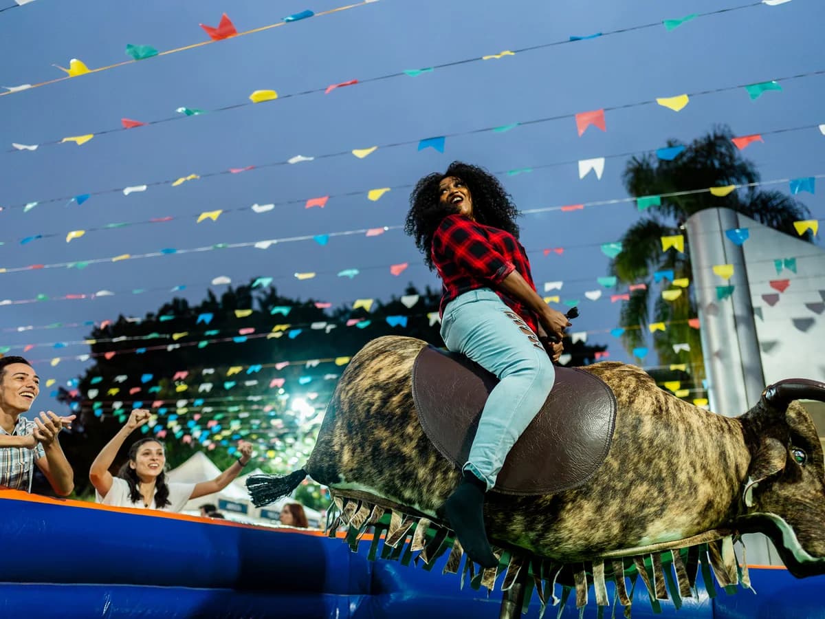 Mechanical bull — corporate event
